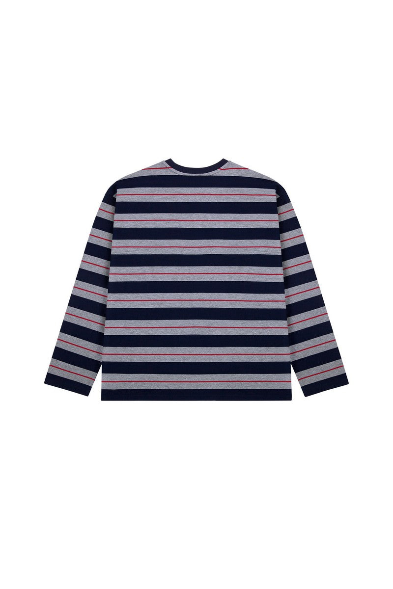 Heavyweight Striped Pocket Tee