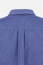 Washed Blue Check Shirt