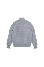 Cable Knit Zip Cardigan