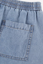 Cooling Washed Denim Shorts