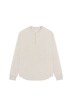 Waffle Henley Long Sleeve Tee