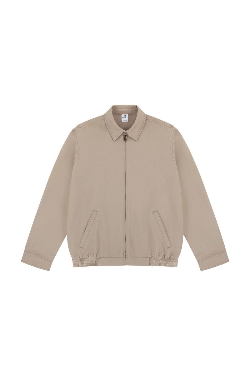 Relaxed Twill Zip Jacket