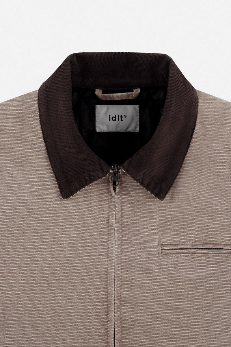 Washed Canvas Padded Detroit Work Jacket