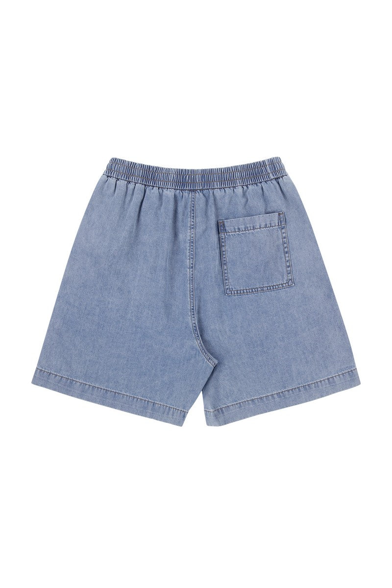 Cooling Washed Denim Shorts