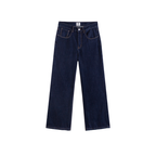 Raw Washed Flared Jeans