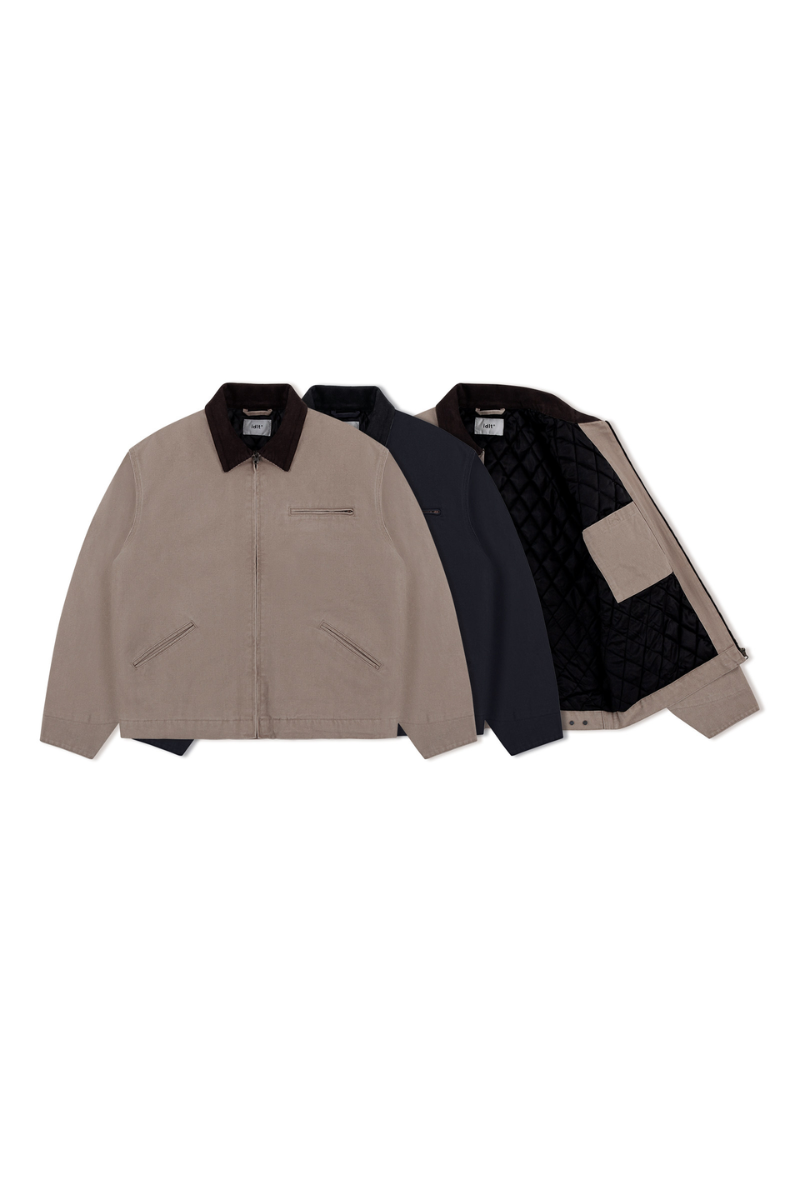 Washed Canvas Padded Detroit Work Jacket