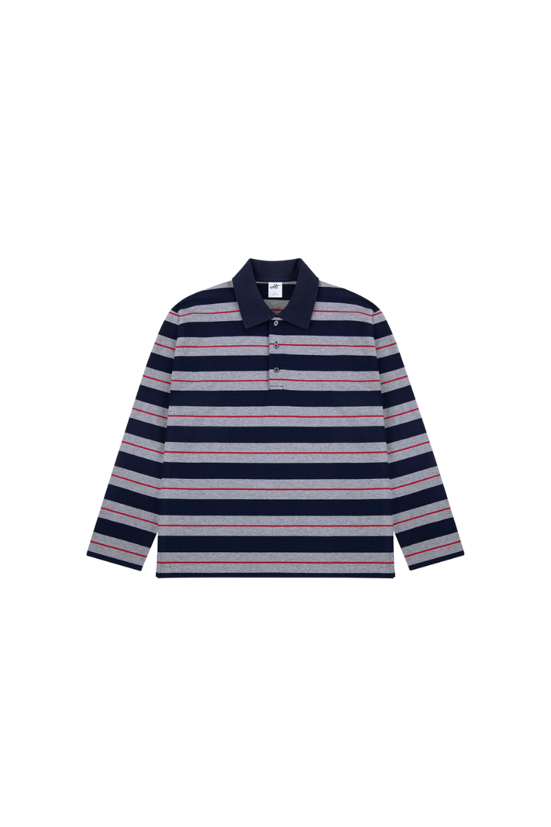Heavyweight Striped Polo Tee
