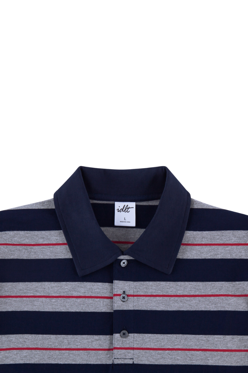 Heavyweight Striped Polo Tee