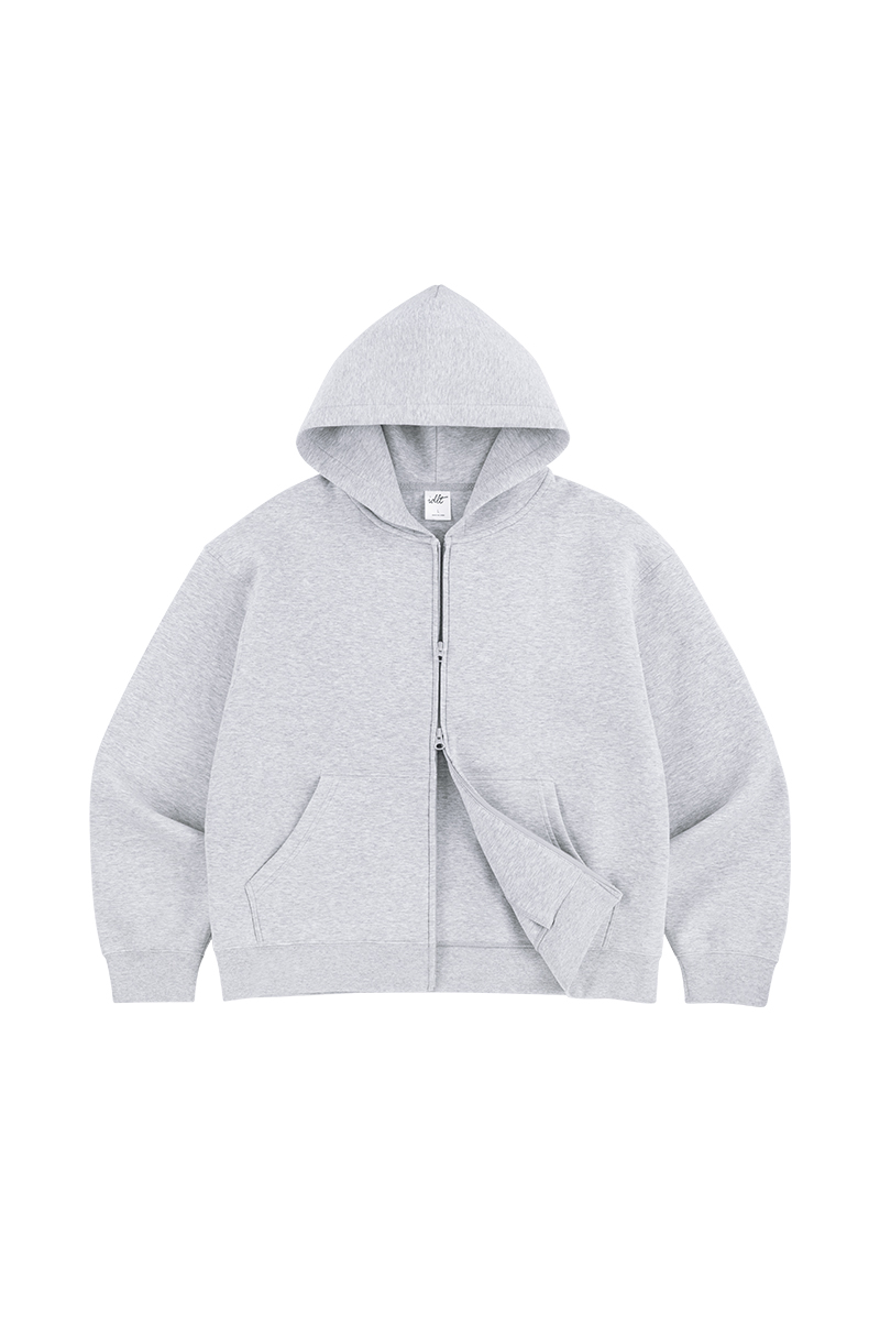 Boxy Zip Air Layer Hoodie