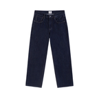 Raw Washed Straight Leg Jeans