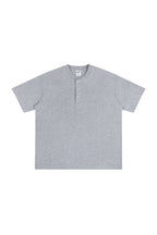 Heavyweight 320g Cotton Henley Oversized Tee