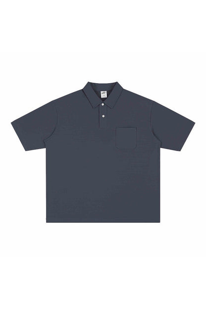 Dropped Shoulder Polo Shirt