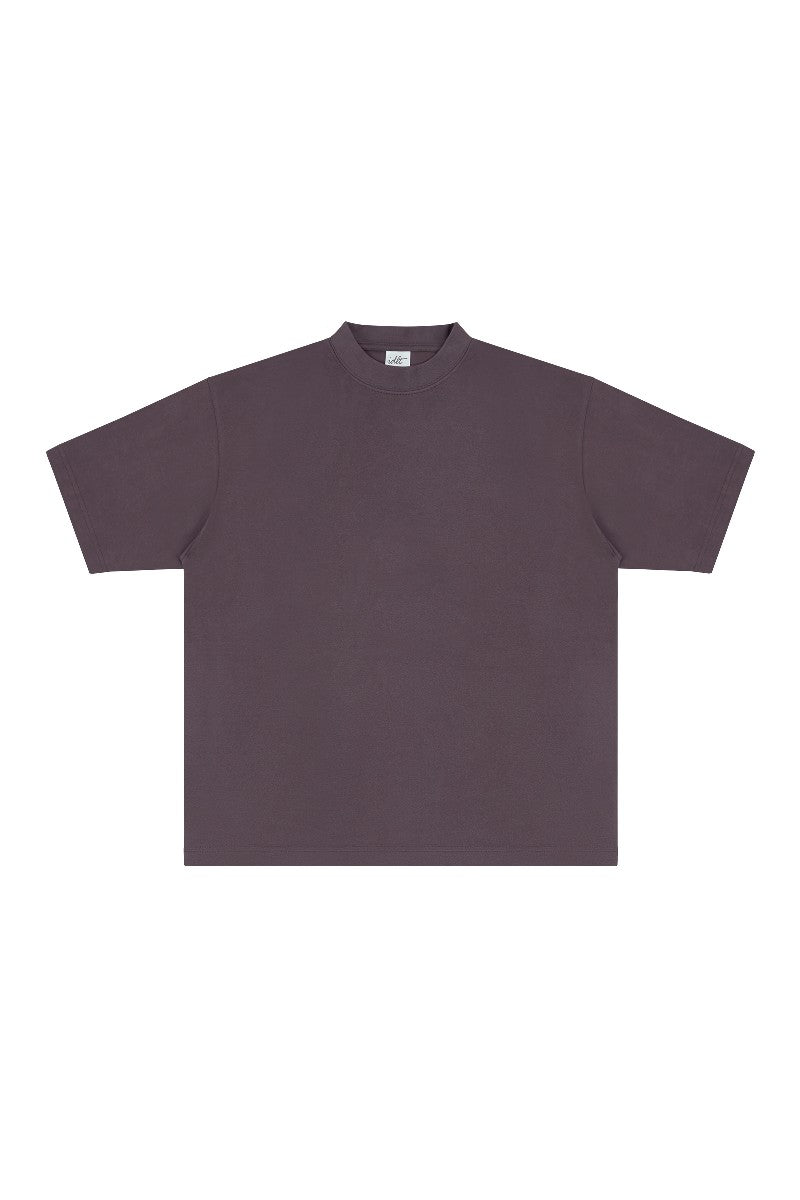 Heavyweight Cotton Mock Neck Tee