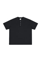 Heavyweight 320g Cotton Henley Oversized Tee