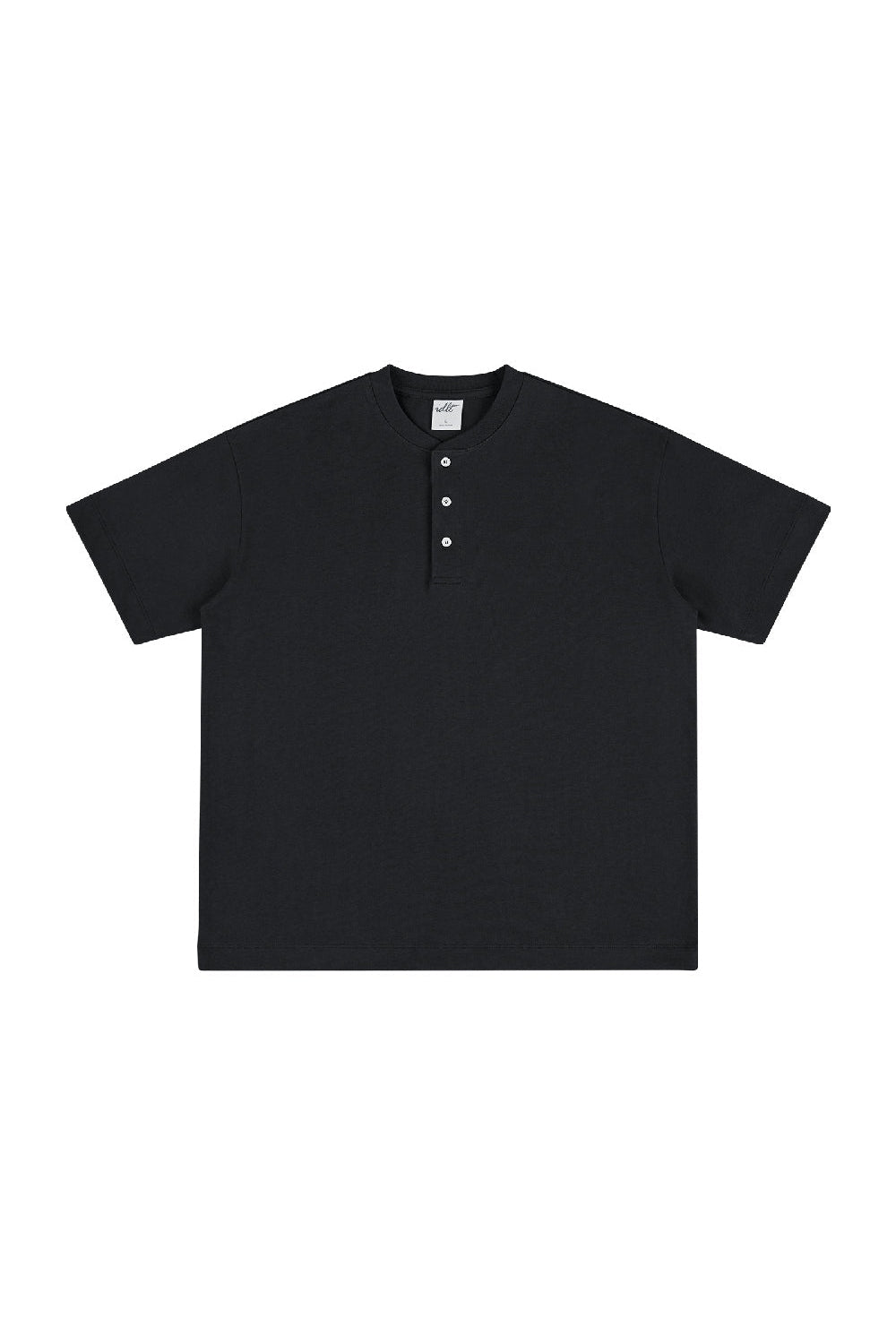 Heavyweight 320g Cotton Henley Oversized Tee