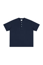 Heavyweight 320g Cotton Henley Oversized Tee