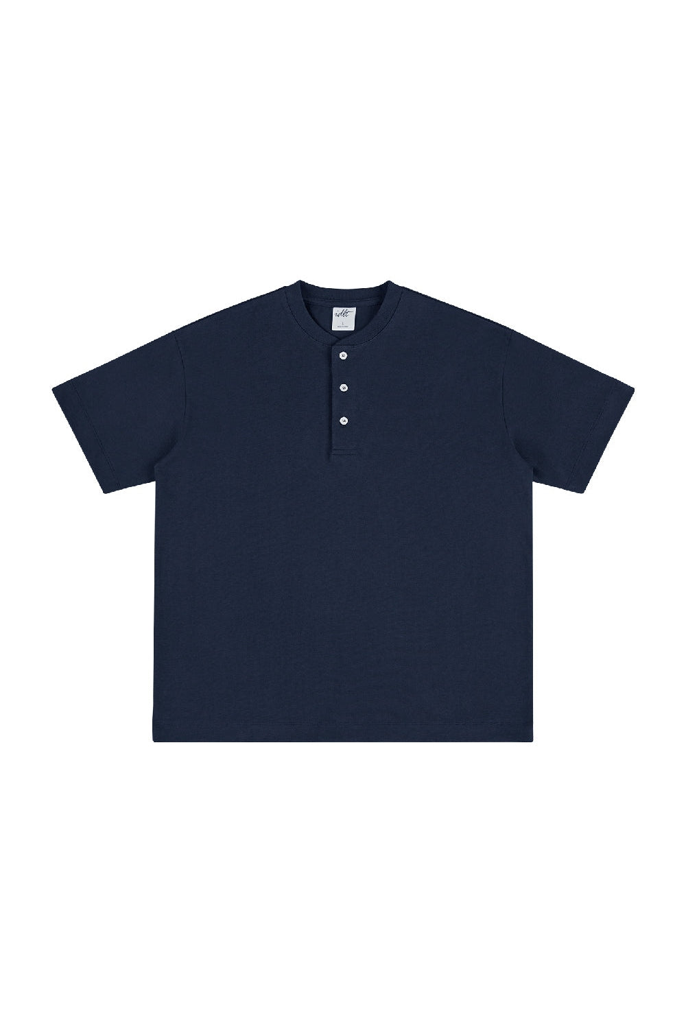 Heavyweight 320g Cotton Henley Oversized Tee