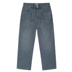 Vintage Washed Straight-Leg Jeans