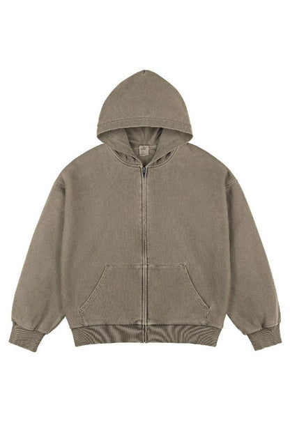 Faded Zip-Up Hoodie