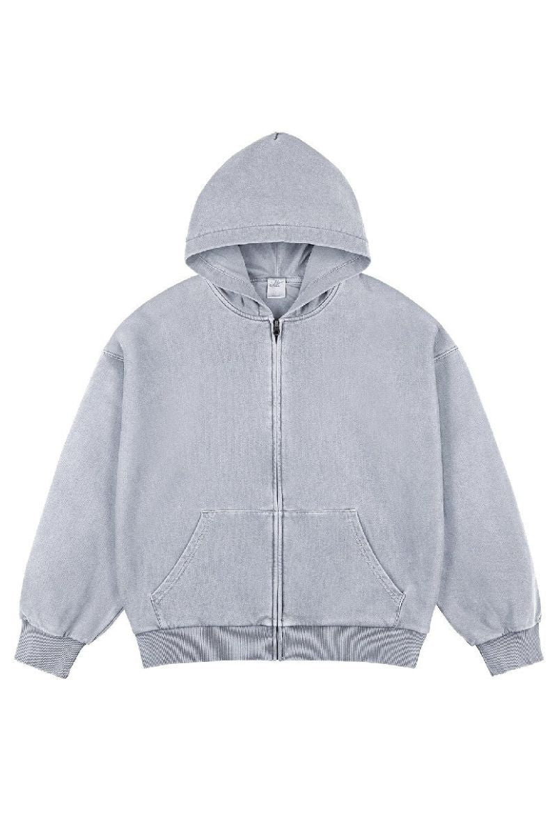 Faded Zip-Up Hoodie