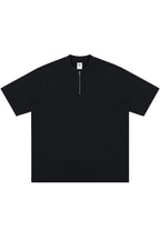 Zip Henley Cotton Tee