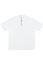 Zip Henley Cotton Tee
