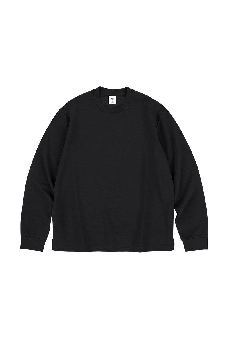 Loose Fit Yarn Long Sleeve Tee