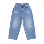 13.5oz Blue Washed Baggy Jeans