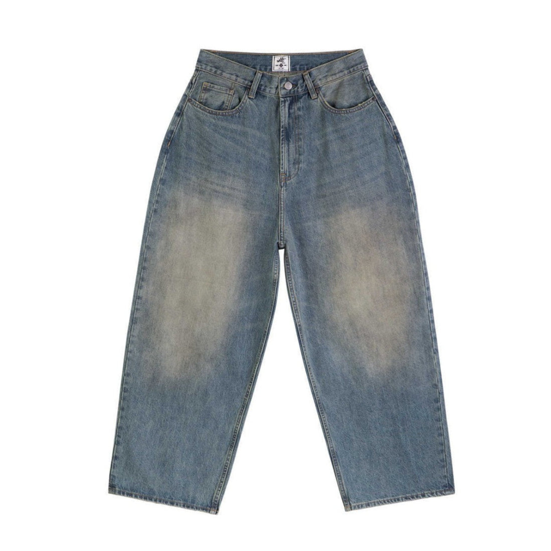 13.5oz Yellow Dyed Baggy Jeans