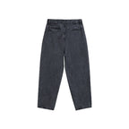 Washed Loose Pleated Jeans